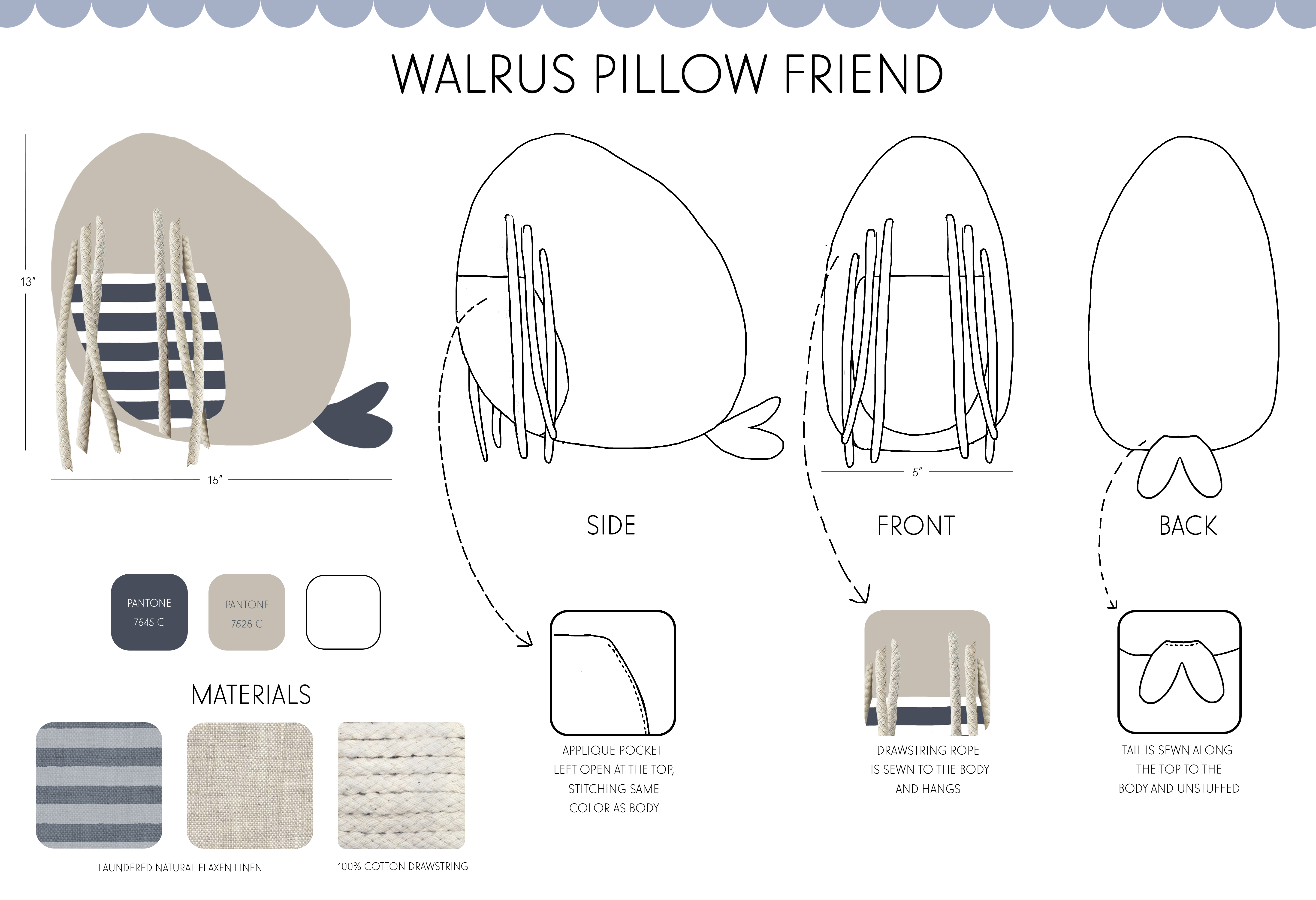 Walrus Pillow Friend